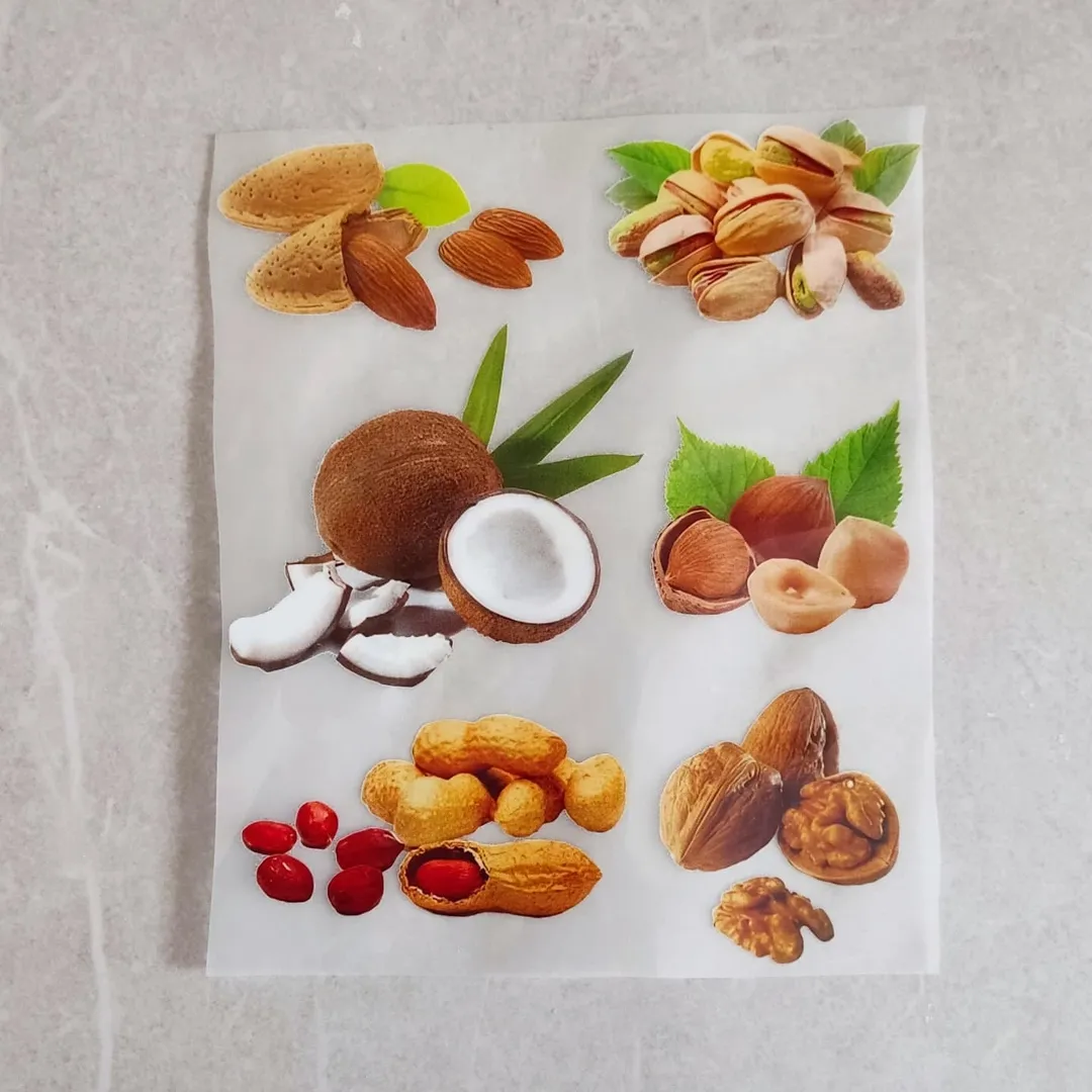 استیکر پارچه و لباس (پک آجیل)