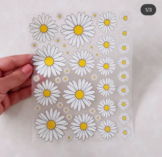 استیکر پارچه و لباس، پک بابونه