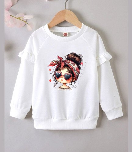 استیکر پارچه و لباس، دختر عینکی