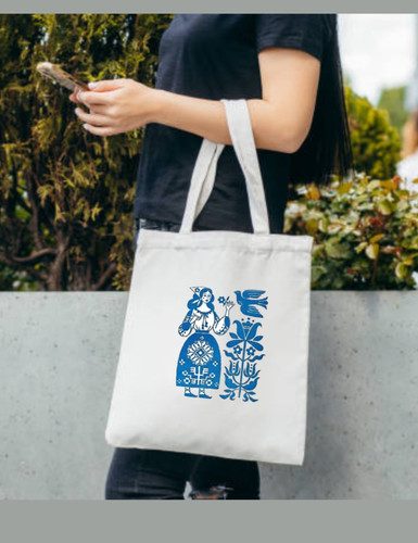 برچسب حرارتی لباس، طرح ایرانی دختر و پرنده