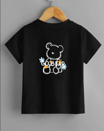 استیکر اتویی پارچه و لباس بچه گانه، تدی و گل