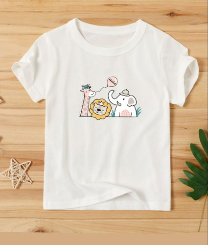 استیکر اتویی پارچه و لباس بچه گانه، حیوانات (فیل شیر و زرافه)