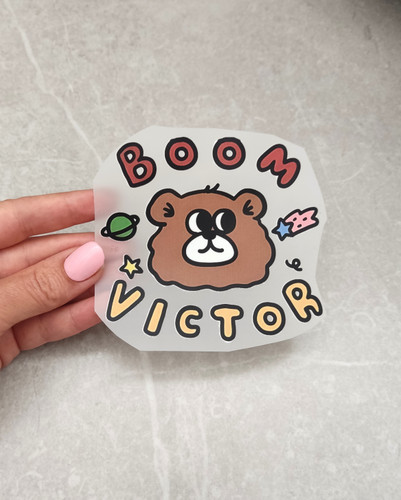 استیکر اتویی پارچه و لباس بچه گانه، کله تدی