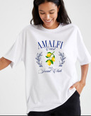 استیکر پارچه و لباس تابستانی لیمو و متن AMALFI