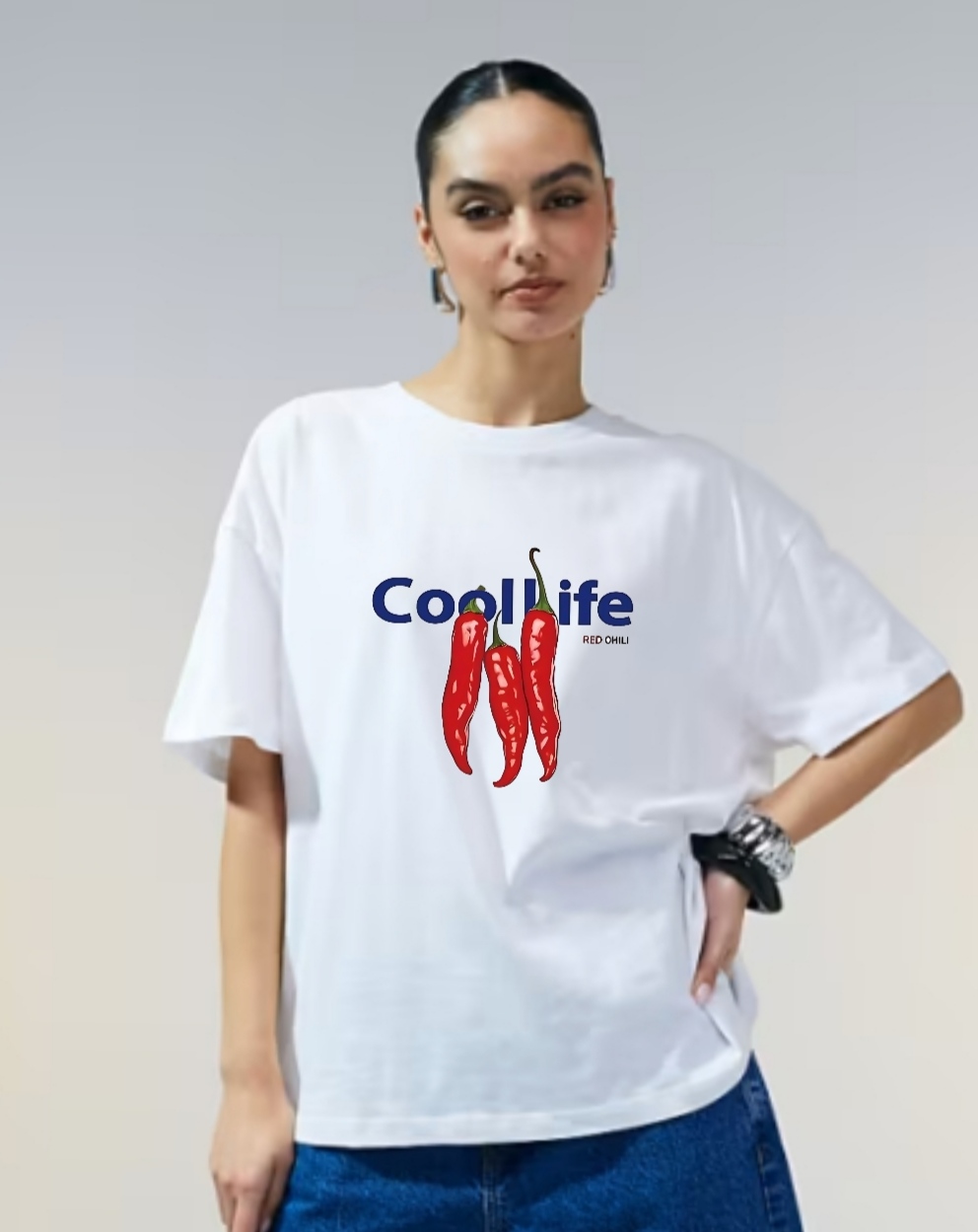 استیکر پارچه و لباس طرح تابستانی فلفل (cool life)