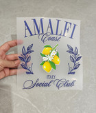 استیکر پارچه و لباس تابستانی لیمو و متن AMALFI