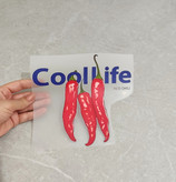 استیکر پارچه و لباس طرح تابستانی فلفل (cool life)