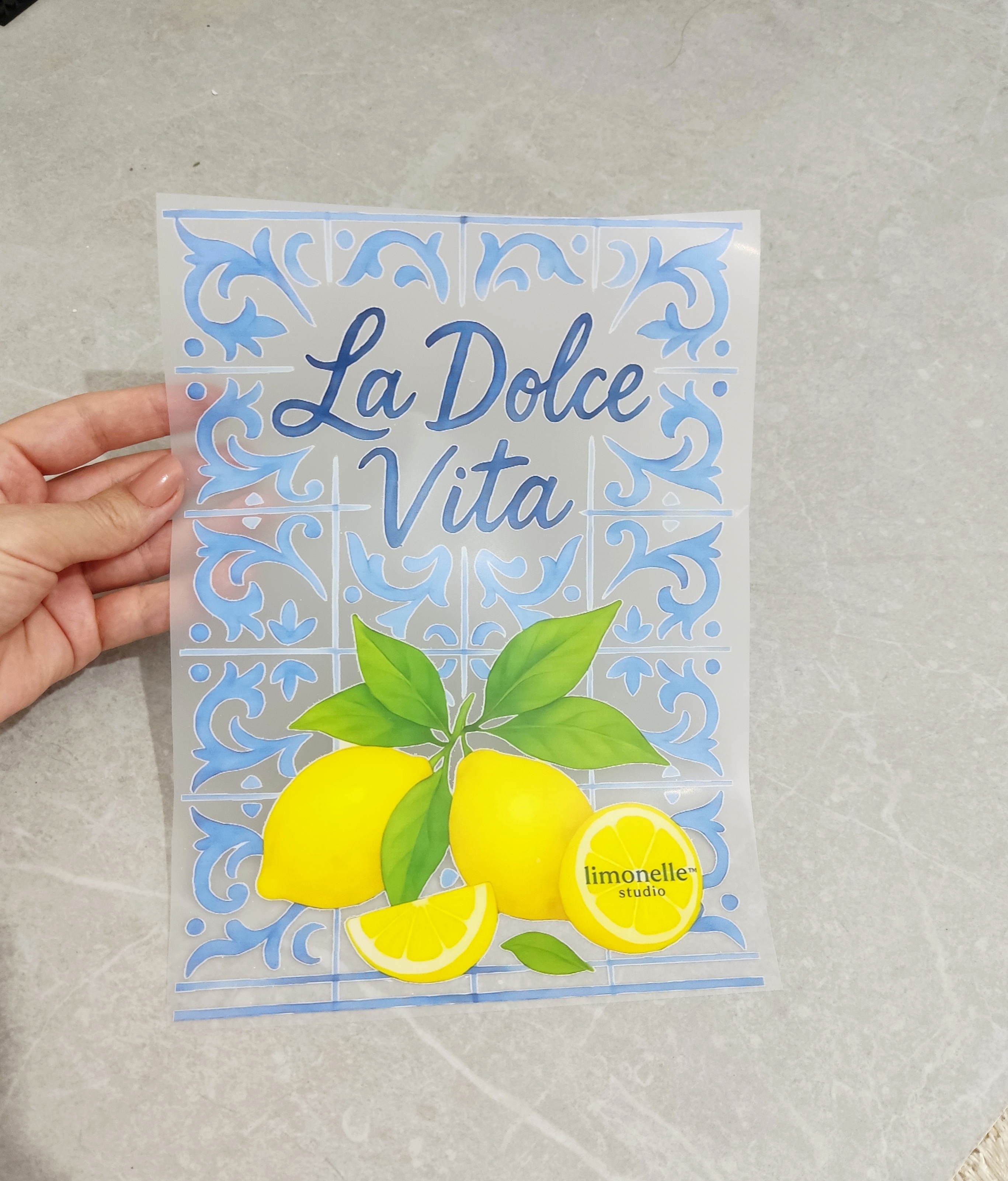 استیکر پارچه و لباس، طرح تابستانی لیمو و اسلیمی