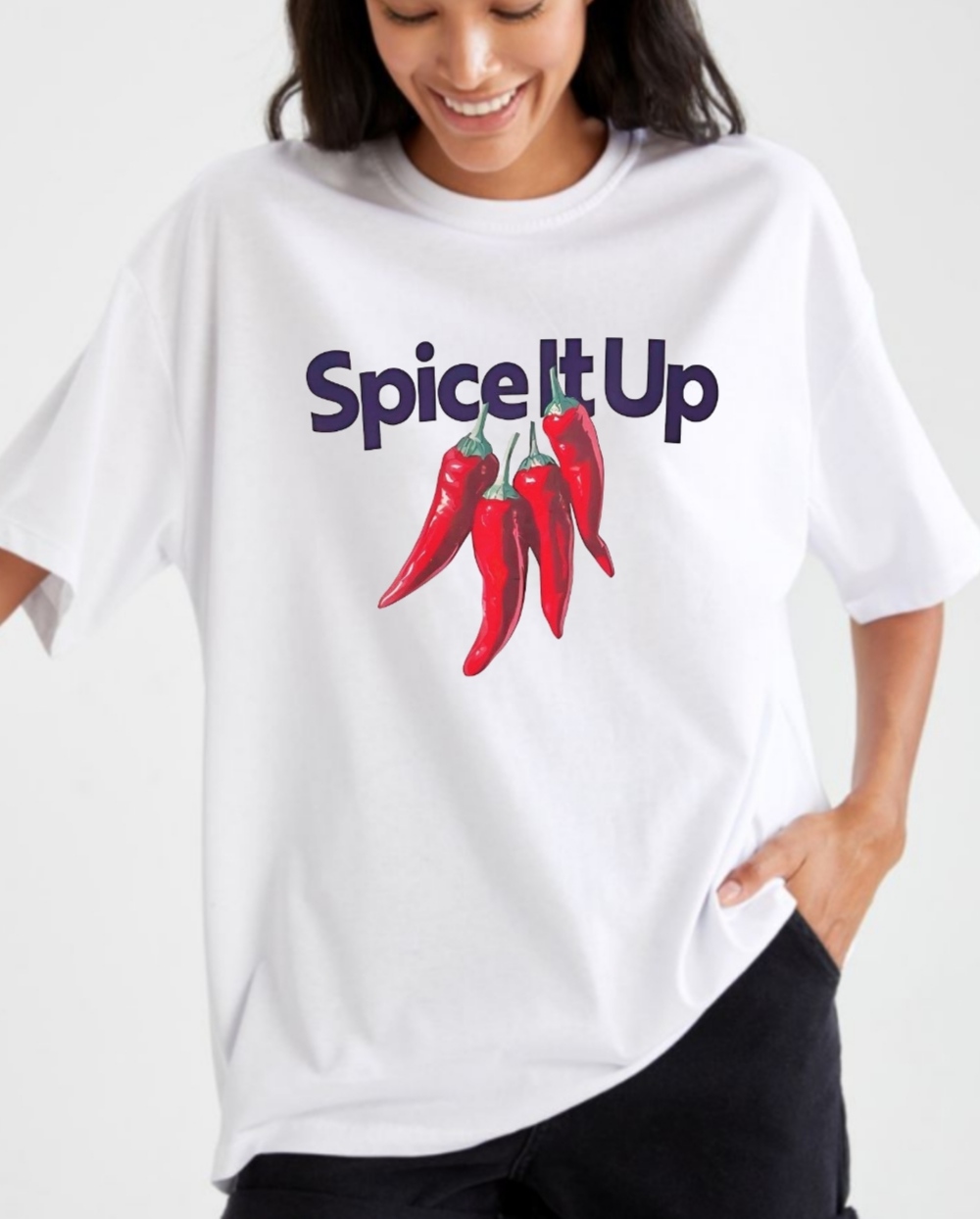 استیکر پارچه و لباس طرح تابستانی فلفل (spice it up)