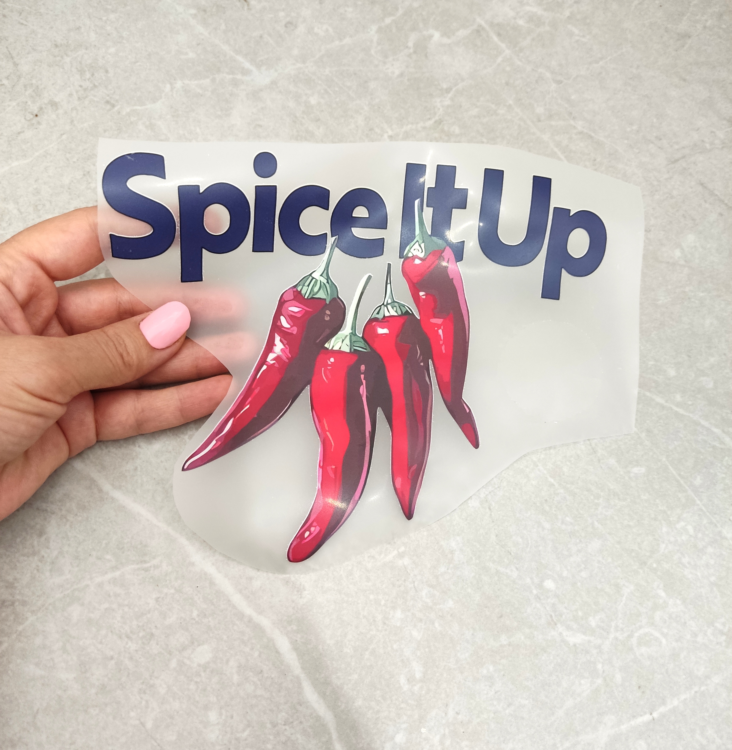 استیکر پارچه و لباس طرح تابستانی فلفل (spice it up)