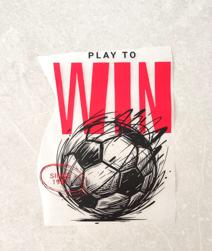 برچسب حرارتی پسرانه فوتبالی play to win