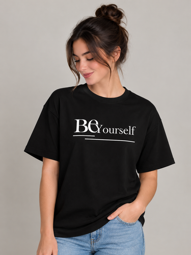 برچسب اتویی متن انگیسی be yourself (»
