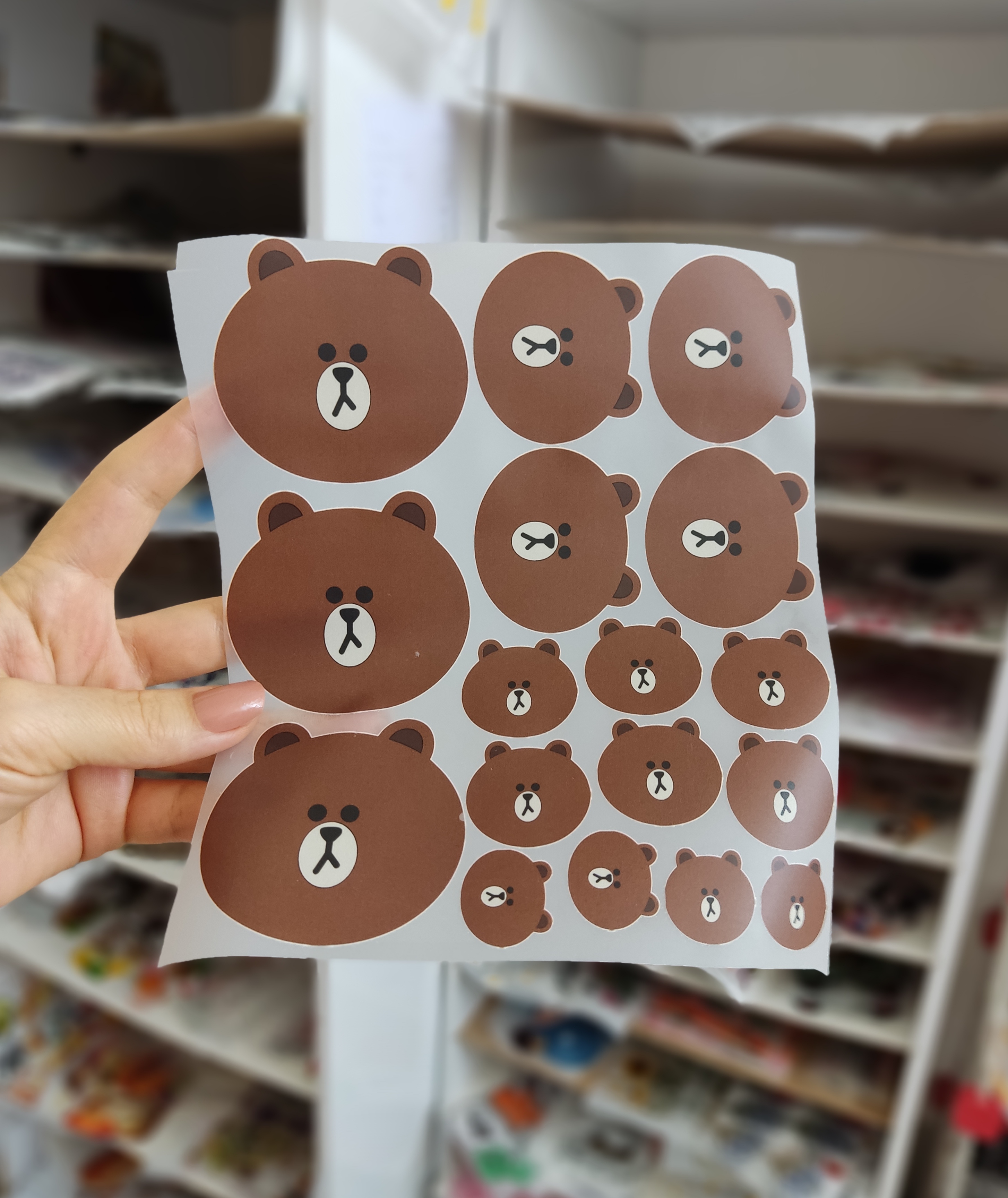 استیکر پارچه و لباس، کله تدی