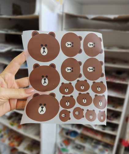 استیکر پارچه و لباس، کله تدی