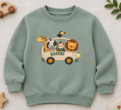 استیکر پارچه و لباس ماشین حیوانات safari